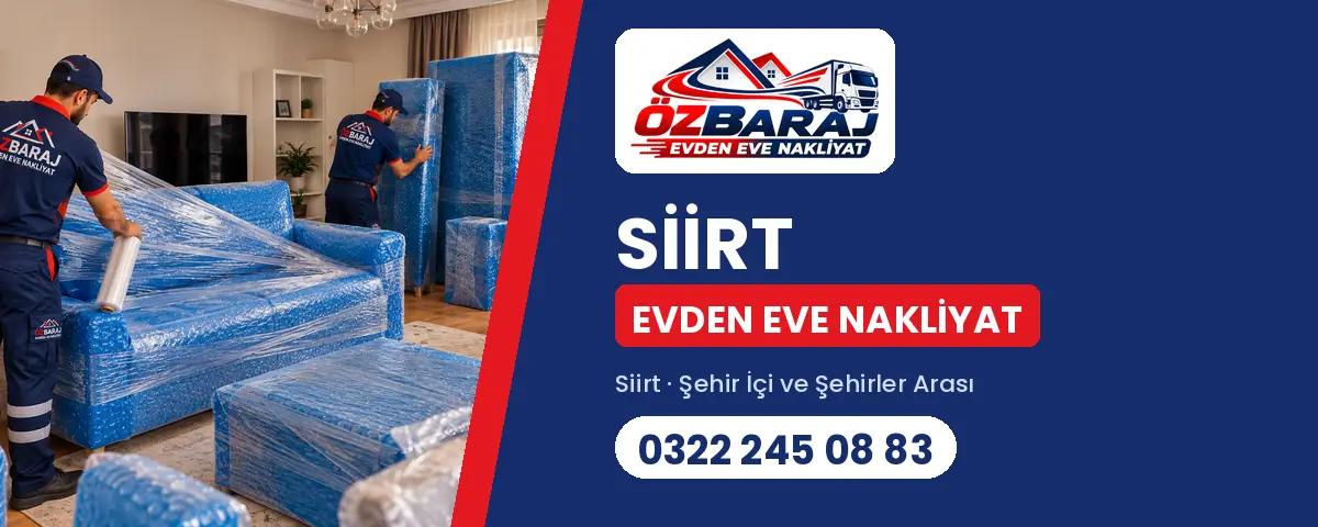 Siirt evden eve nakliyat